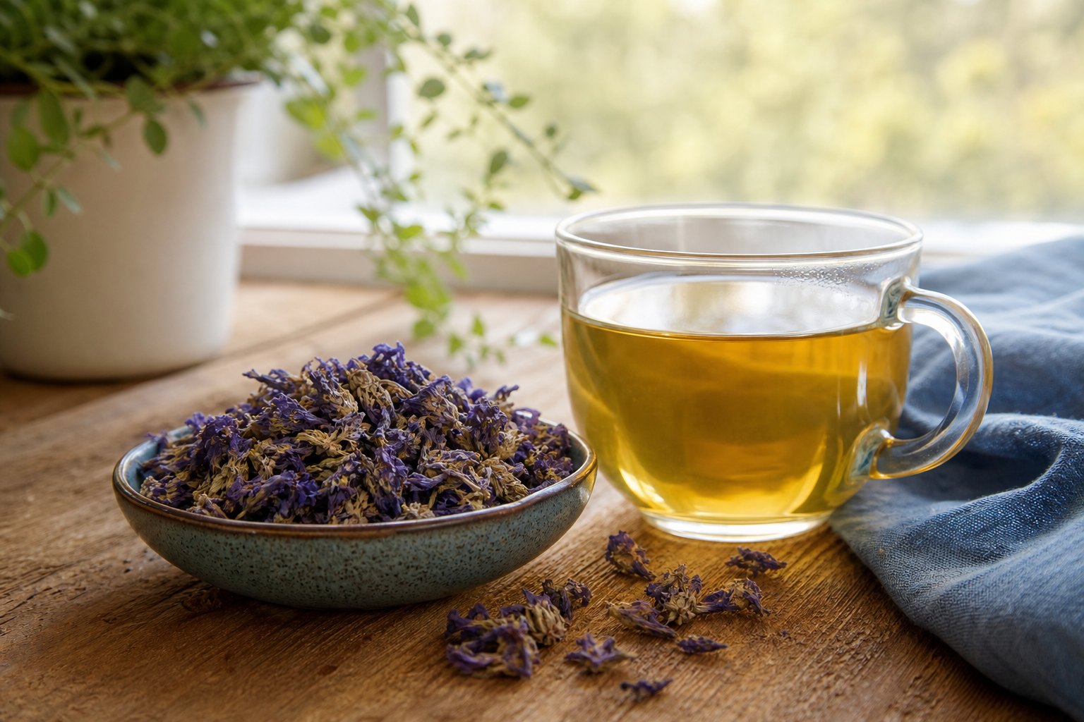 دمنوش و گل خشک گل‌گاوزبان — کاور مقاله دمینوش