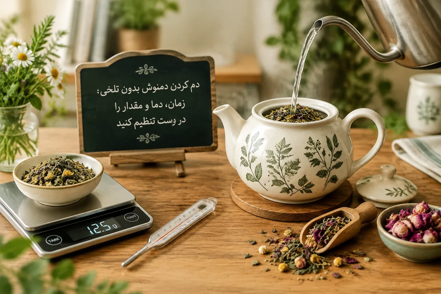 دم کردن دمنوش بدون تلخی؛ زمان، دما و مقدار را درست تنظیم کنید