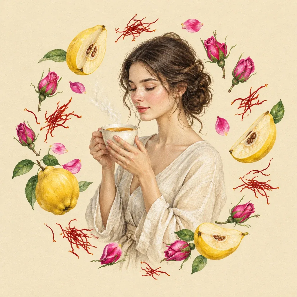 دمنوش به زعفرانی