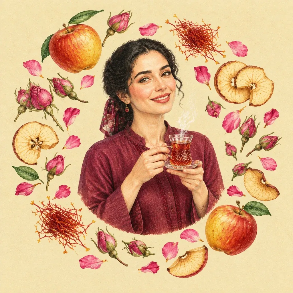 دمنوش گل و زعفران