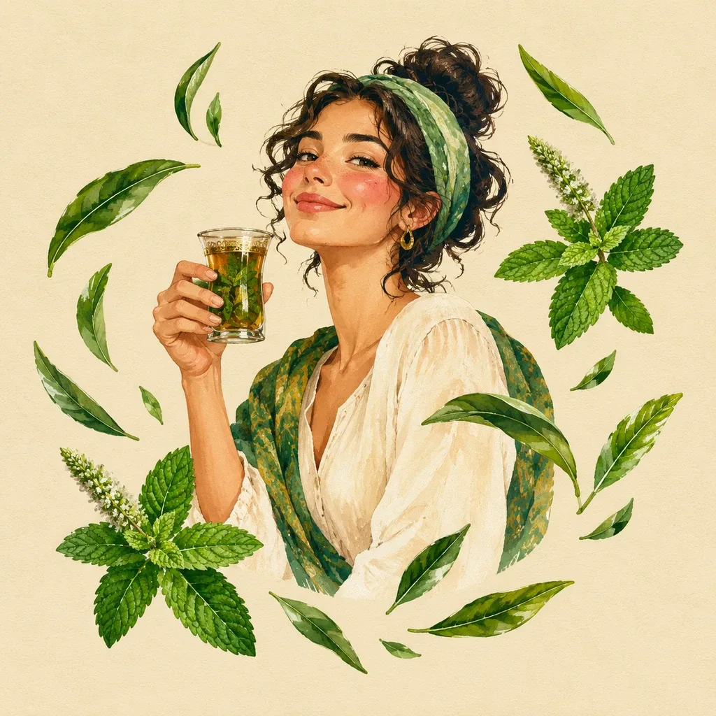 دمنوش سبز مراکشی