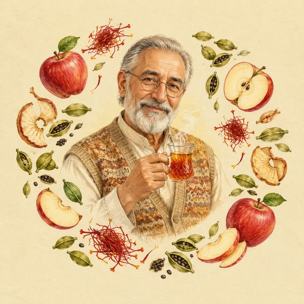 دمنوش سیب زعفرانی