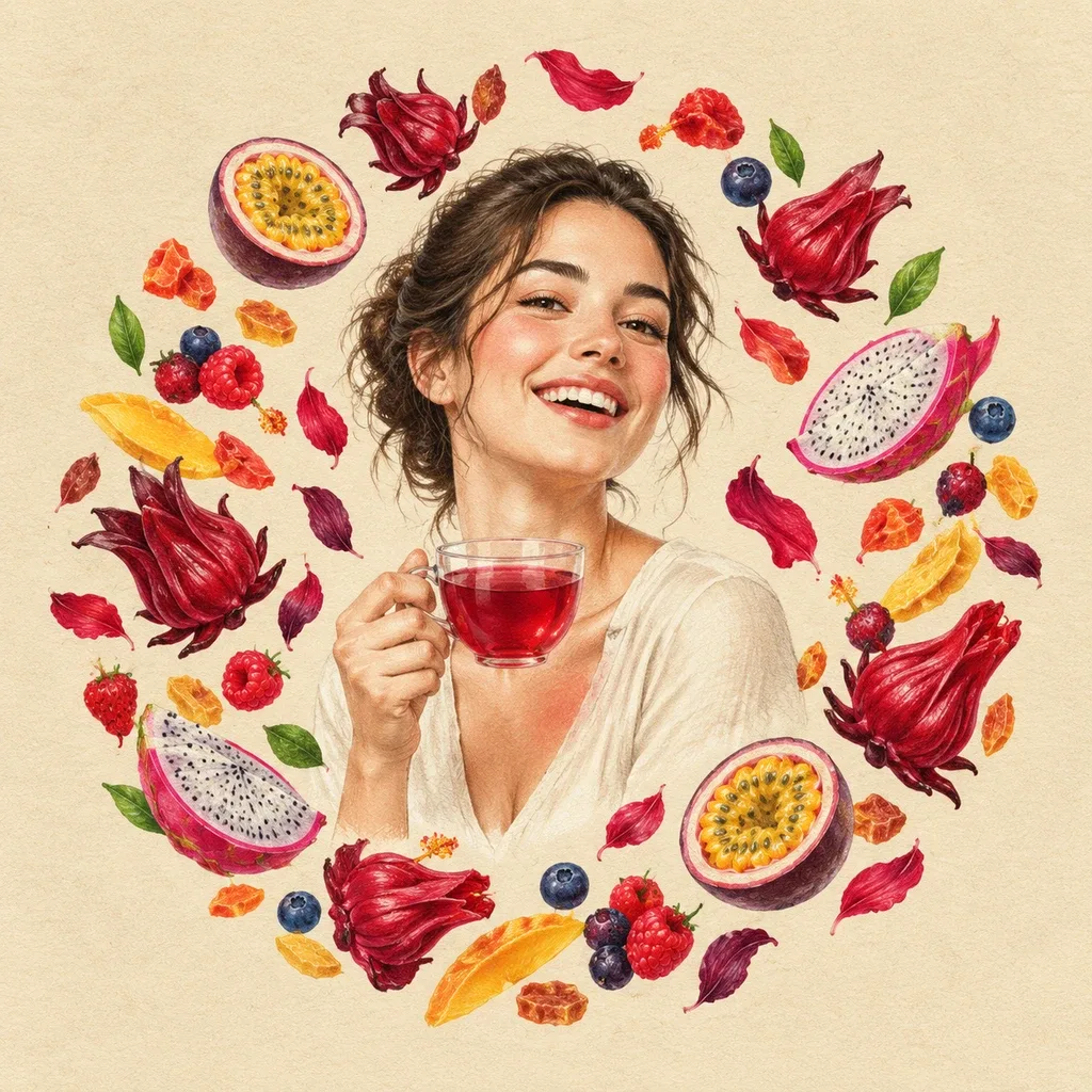 دمنوش چای ترش استوایی