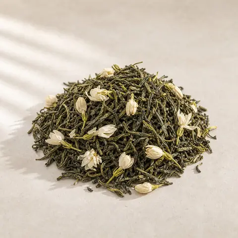 چای سبز با گل یاس کیسه ای 100 عددی فان تایم (چای سبز معطر خارجی)